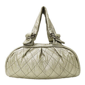 Chanel handbag for women, brand name, wild stitch leather, champagne gold, si...